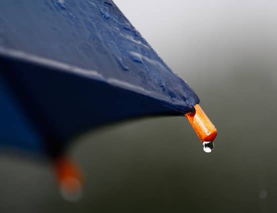 A status yellow rainfall warning has been issued