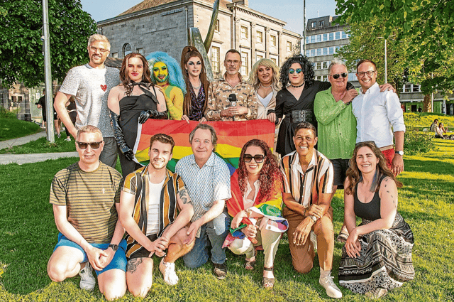 Limerick Pride committee and friends | PICTURE: Olena Oleksienko