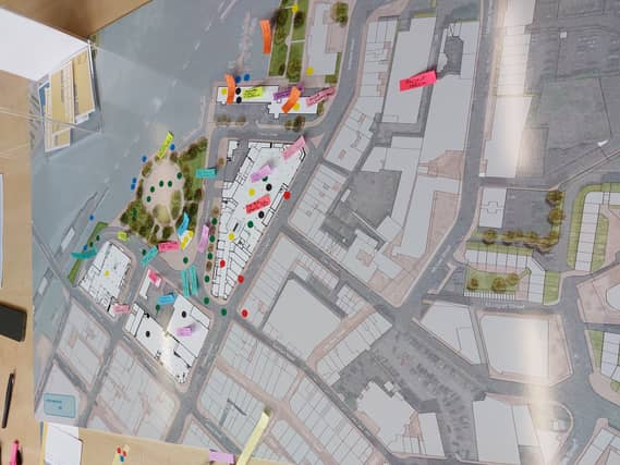 The public were asked to share their views of how they'd like the Arthur's Quay area to appear in future