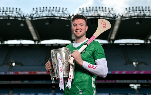 All-Ireland winning captain and eir ambassador, Declan Hannon of Limerick, at the launch of eir’s new Poc Tapa Challenge. PICTURE: Sportsfile