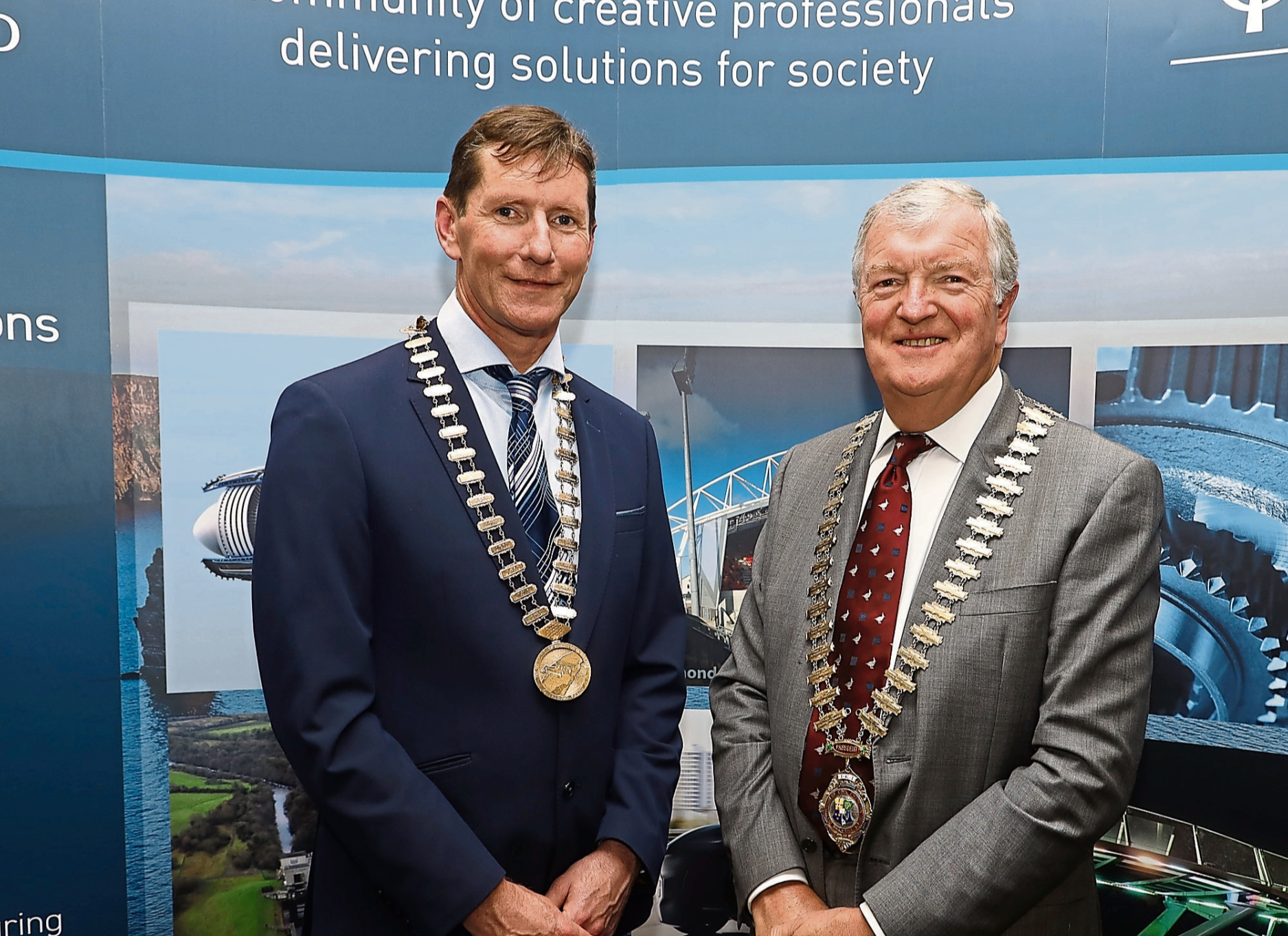 David Purcell, newly-elected chair of Thomond region of Engineers Ireland with former national president, John Power