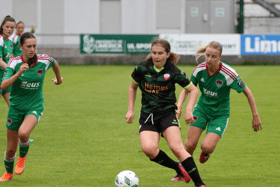 Treaty United's Katie Lawlee in action against Cork City. PICTURE: Brendan Gleeson