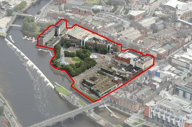 The Arthurs Quay area earmarked for redevelopment