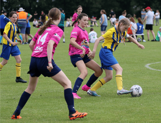 Limerick District's Madison McGuane shows a neat touch in their Gaynor Cup fixture with Wexford at UL this week | PICTURE: Brendan Gleeson