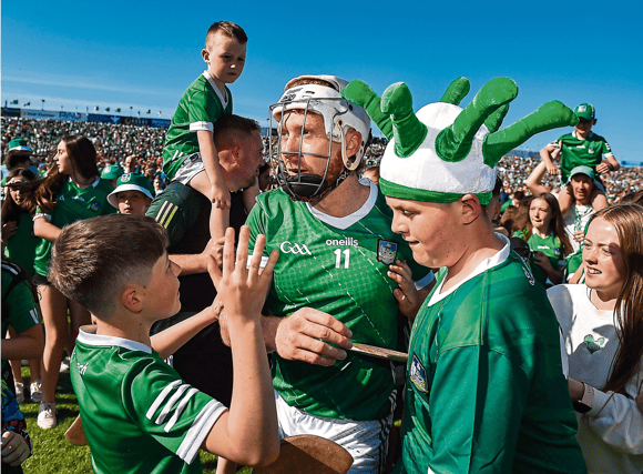 Cian Lynch with some fans after Limerick's win over Cork at the TUS Gaelic Grounds. PICTURE: Sportsfile