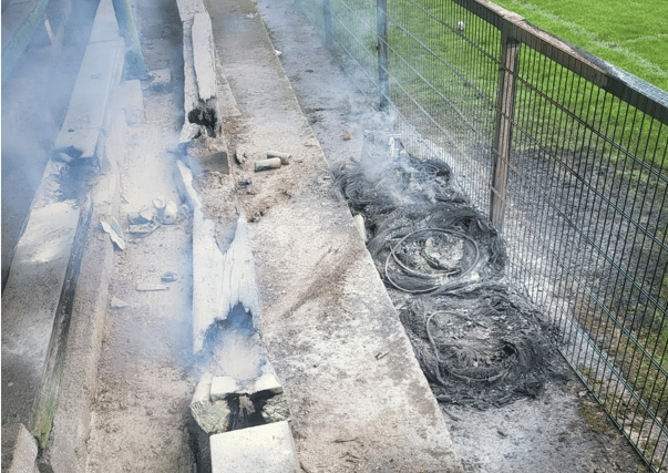 Kilmallock GAA Club shared a photo of the damage on their Facebook page