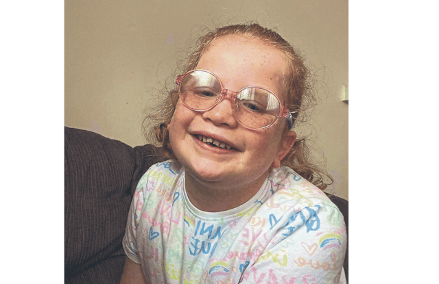 Sarah Connery, 6, has been diagnosed with Wagner's Syndrome and as such, needs funding to modify her home