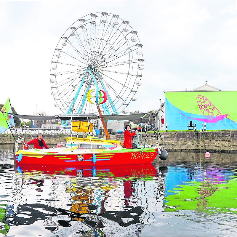 The Mayfly, an eco showboat, pictured in Limerick last year | PICTURE: Dermot Lynch