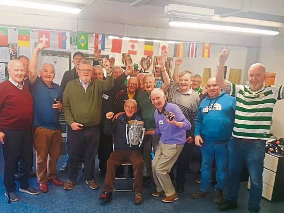 The Liam MacCarthy cup paid a visit to Dooradoyle-Raheen Men’s Shed, recently