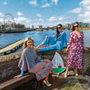 Holman Lee Agency models posing at the launch of Riverfest |PICTURE: Kieran Ryan-Benson