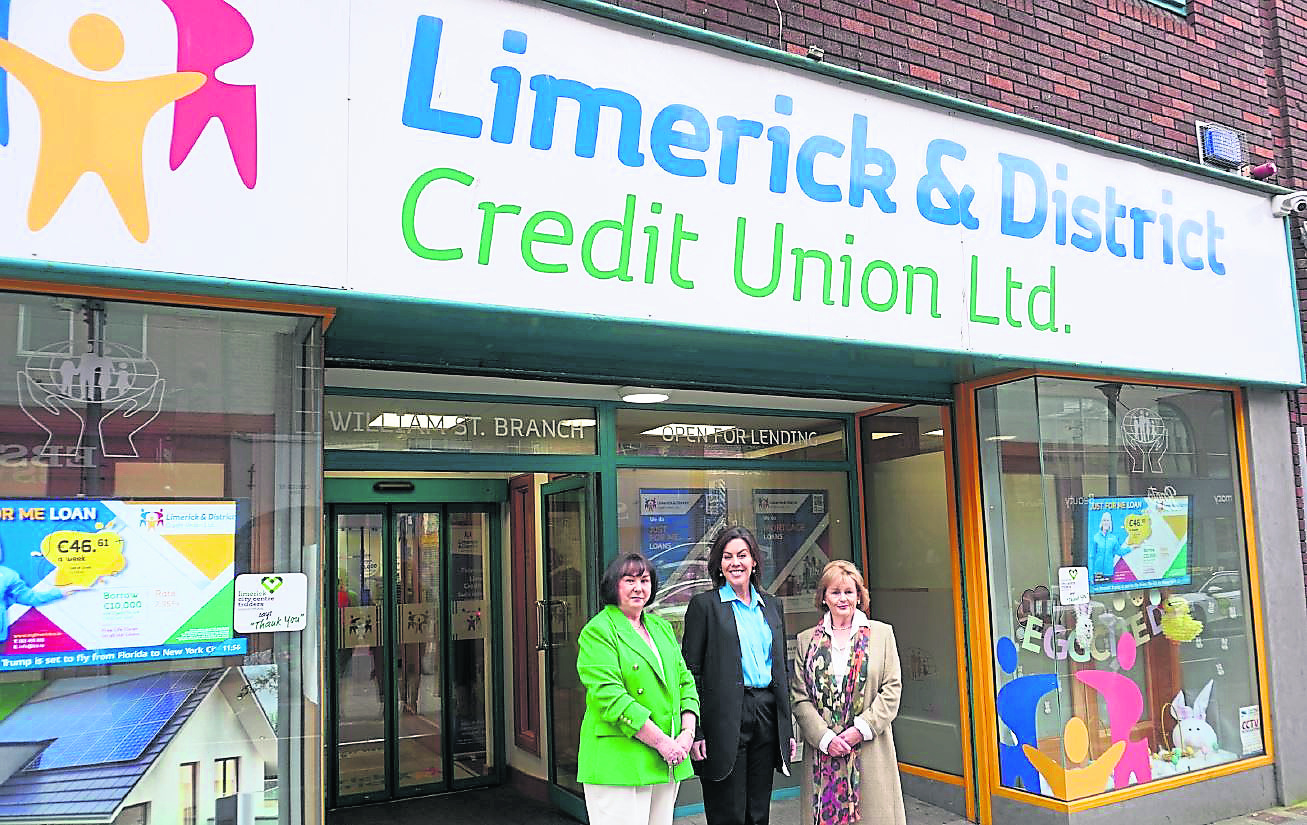 Caroline Long, CEO Limerick & District Credit Union, Minister of State Jennifer  Carroll MacNeill and Mary Larkin, Chairperson of the Board of Directors