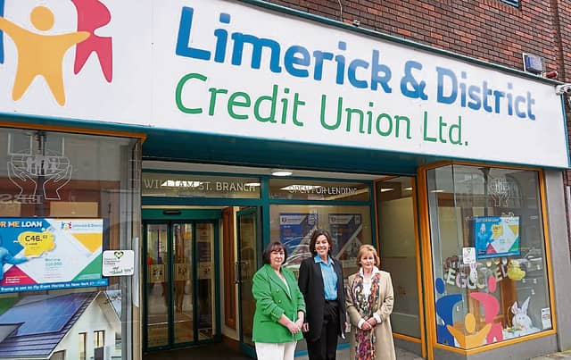 Caroline Long, CEO Limerick & District Credit Union, Minister of State Jennifer Carroll MacNeill and Mary Larkin, Chairperson of the Board of Directors