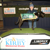 Clona Duke won Heat 3 in the first round of the Con and Annie Kirby Memorial. PICTURE: Brendan Gleeson