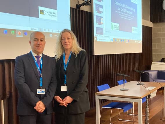 Mr Chwanrow Baban, Consultant General and Oncoplastic Breast Surgeon and Prof Shona Tormey, Consultant Breast Surgeon, UL Hospitals Group at the School of Medicine, University of Limerick,.