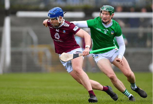 William O'Donoghue in action against Kevin Regan during Limerick v Westmeath in the Allianz Hurling League. PICTURE: Sportsfile