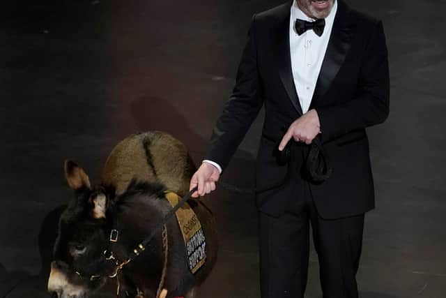 “She’s one of the stars of The Banshees Of Inisherin,” Kimmel said.