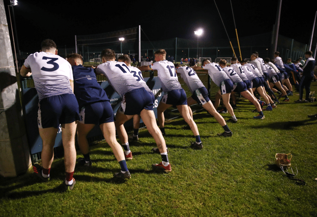 UL players do their warm down after Fitzgibbon Cup semi-final win over SETU Waterford. PICTURE: Sportsfile