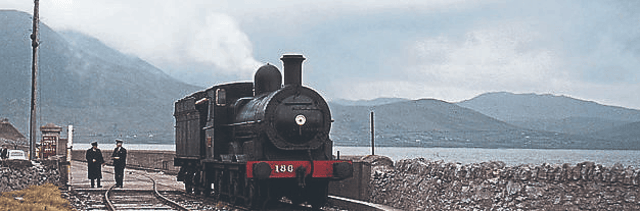 A steam train pictured outside Fenit, Co Kerry that spur of the old Tralee to Limerick was recently converted into a greenway