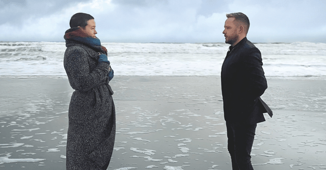 Limerick musician Emma Langford with country music popstar Derek Ryan on the cover of his new single, Everywhere With You.