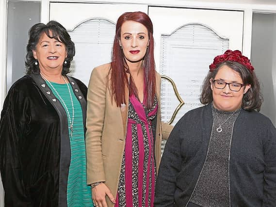 Kay Franklin Hayes, Doon, Mary Ellen Breen, Cullen, and Eleanor Hayes, Doon, at the last IFA Nollaig na mBan lunch in 2020