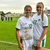 Republic of Ireland U19 players Jenna Slattery, left, and Nicole McNamara have signed for the Galway United FC women's team for 2023