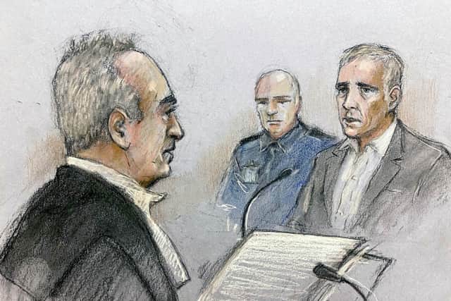 This refers to Dowdall and his father Patrick booking a room in the Regency Hotel that was used by a man, alleged to have been one of the gunmen, the night before the fatal attack.