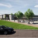 A render of the proposed store planned for the edge of Moyross