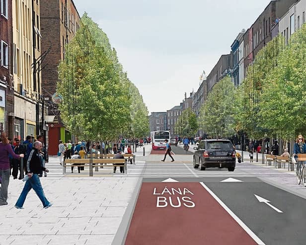 One of the artists’ impression from the original O’Connell Street proposals that were floated this year