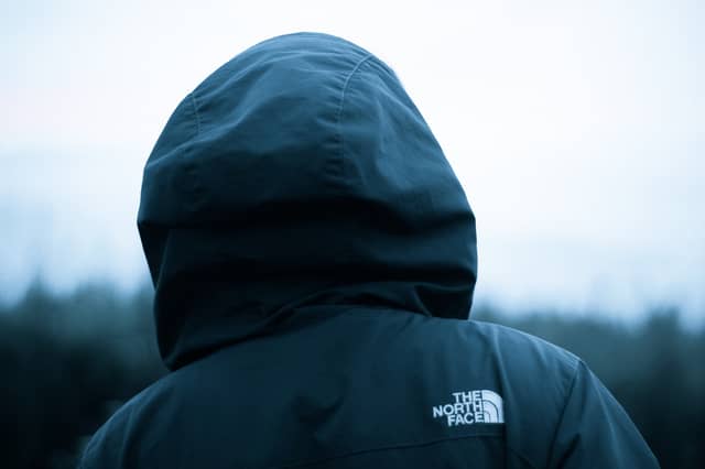 A jacket, similar to the one pictured, was stolen
