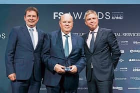 Seamus Hand, managing partner of the award’s principal sponsor KPMG and the Business and Finance magazine publisher Ian Hyland