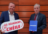 Launching Rásaíocht Le Cheile were Derek Frehill (Director of Racing) and John Tuohey (Interim CEO)