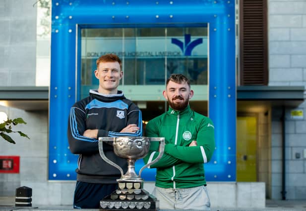 Captains William O'Donoghue and Oisin O'Reilly ahead of the Bon Secours Limerick SHC final between Na Piarsaigh and Kilmallock | PICTURE: Alan Place