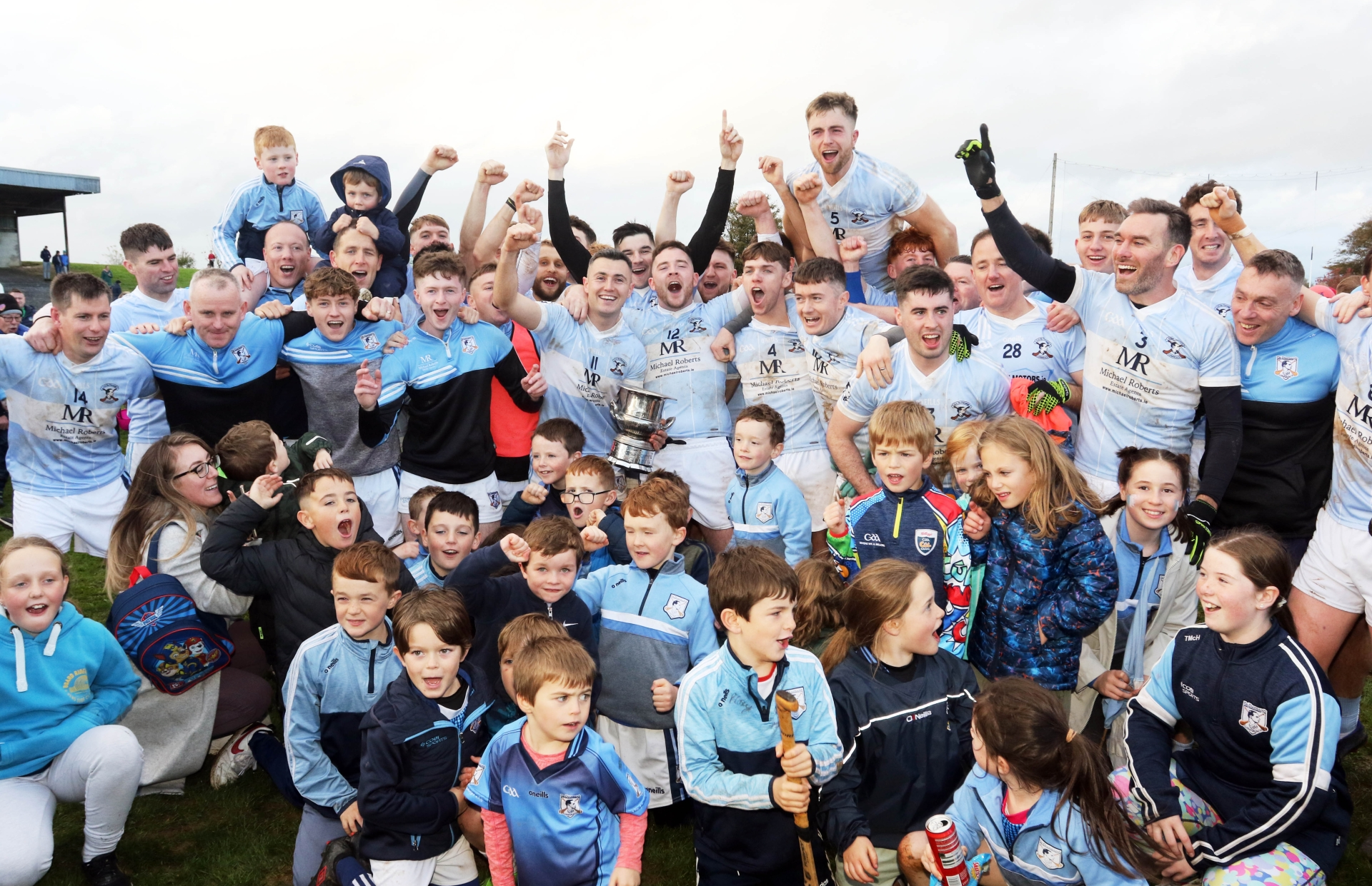 Na Piarsaigh players and supporters celebrate their Limerick IFC final win on Saturday | PICTURE: Brendan Gleeson