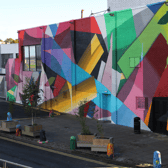 The newly completed mural at the back of UL's city campus building I PICTURE: Brendan Gleeson