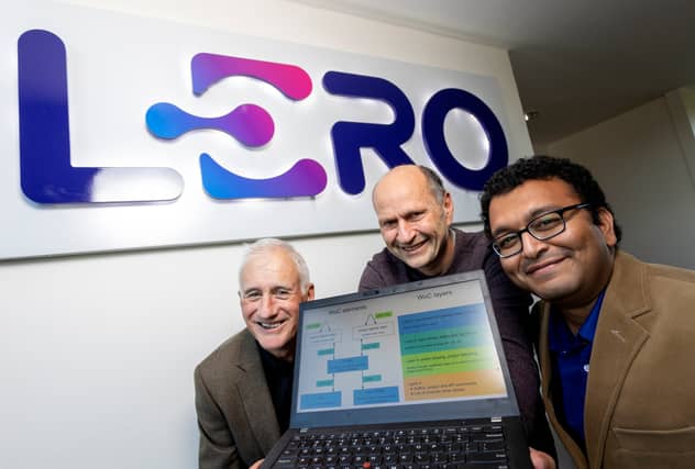 Lero Director Prof Brian Fitzgerald, Dr Audris Mockus and Dr Tapajit Dey, a postdoctoral research fellow at Lero – Organiser of the hackathon | PICTURE: Arthur Ellis