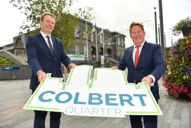 Pictured last year were John Coleman, CEO of the Land Development Agency and Minister for Housing , Local Government and Heritage, Darragh O'Brien | PICTURE: Diarmuid Greene