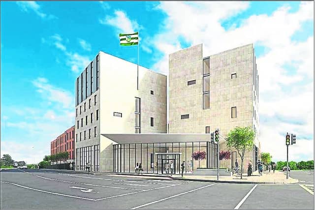 A render of how the student accommodation may appear at Punch's Cross