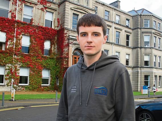 Luke O’Gorman, Mary Immaculate College student union I PICTURE: Adrian Butler