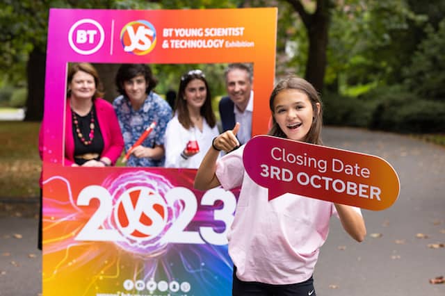 Entries close for the BT Young Scientist & Technology Exhibition on 3rd October at 5pm