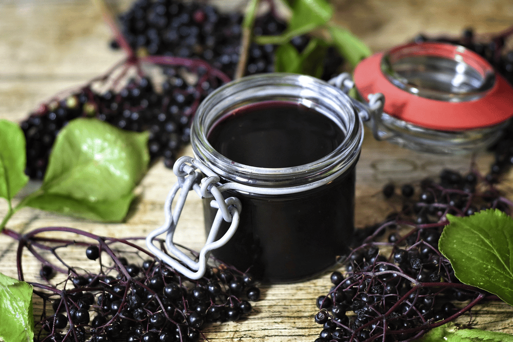 Elderberry is naturally high in vitamin C, the body's most abundant antioxidant, which helps reduce the risk of chronic disease
