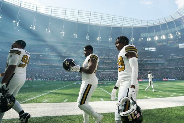 But Saints bounced back with a touchdown and a conversion in the third, taking the lead for the first time through a Taysom Hill touchdown and a two-point conversion with 9:29 left in the fourth quarter to make it 22-19.