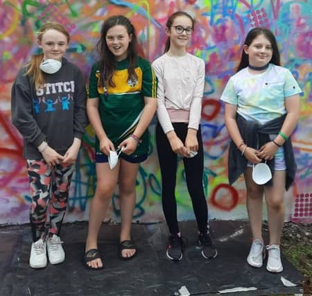 The Monagea GAA Mural Project, Never Give Up was about friendship, fun and leadership.