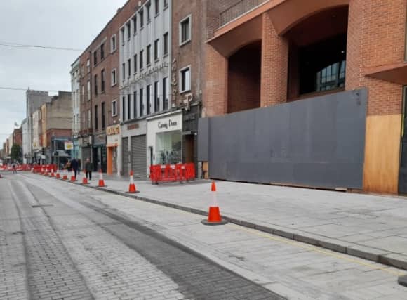 When the construction work is complete, O'Connell Street will enjoy wider footpaths, new public lighting, raised junctions and more public seats in order to make it more pedestrian-friendly