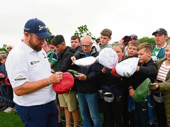 Shane Lowry signing autographs at the JP McManus Pro-Am in July. The former Open winner is one of the top names expected to take part in the 2027 Ryder Cup in Adare