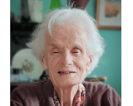 The late Cliodna Cussen and, below, one of her most well know works of art located in her home town – Cailin Deas in The Square, Newcastle West