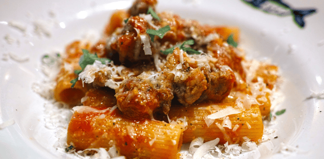 The word rigatoni comes from the Italian word rigato which means ridged or lined, and is associated with the cuisine of southern and central Italy