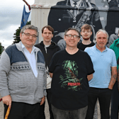 Members of the Lads Shed at St John's Band Hall PIC: Brendan Gleeson