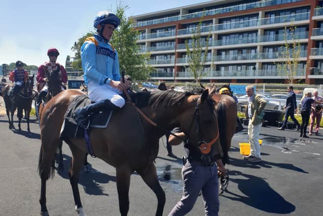 “She was always quite a nice filly and I thought she would go close the first time she ran,” said Hannon. “I’m not sure what she beat. We came here to get a nursery qualification, but she hit the gate and won quite well.