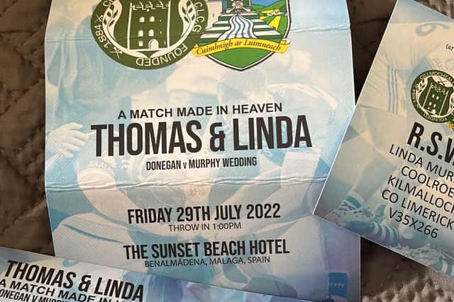The pair even issued invites to their big day in the form of All-Ireland hurling final tickets!