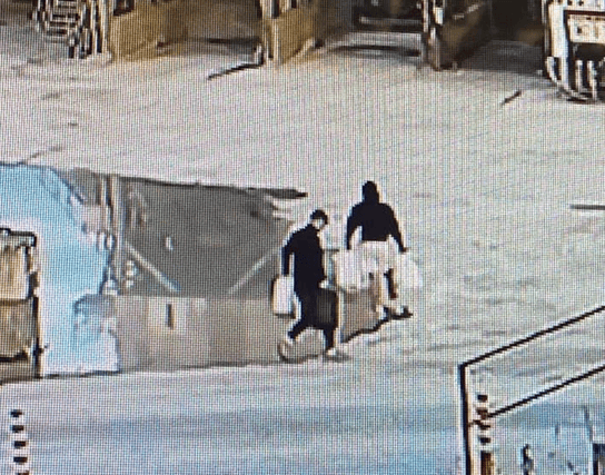 Caught in the act: A CCTV still shared by O'Connell Quarries